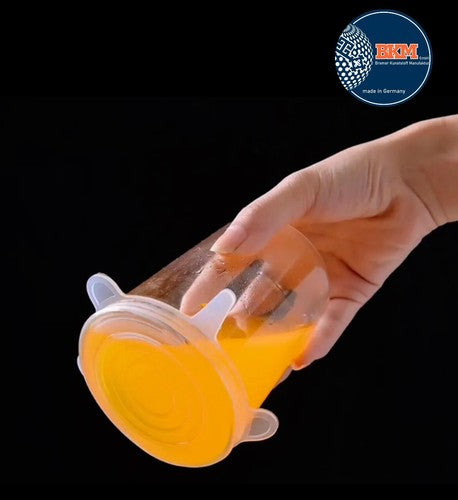 6* Stretch Silikon Frischhalte Deckel Universaldeckel dehnbar Wiederverwendbar