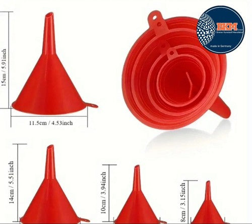 Trichter-Set 8-Teilig. Für Kraftfahrzeuge, Motorräder, Roller Usw.