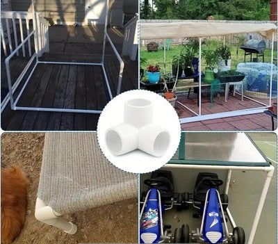 3-Wege PVC-Eckverbinder 20–25 mm – Robuste Konstruktion Fitting 10er Packung