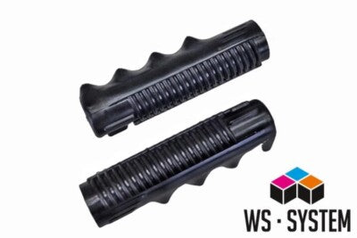 2 x Vintage Schubkarrengriff Griff Schubkarre Sackkarre - 23mm Schwarz **Neu**