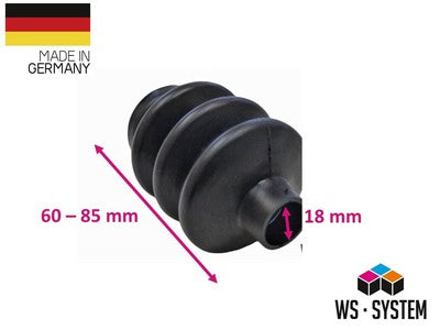 1 Stück Universal Faltenbalg Manschette Anhänger Boot L 58mm-16m Ø 51mm