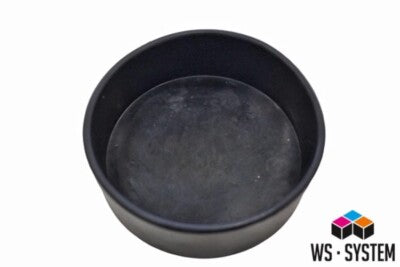 2 x Profi Flach Gips Becher Schale Schüssel Gummibecher Anrührbecher Mischbecher