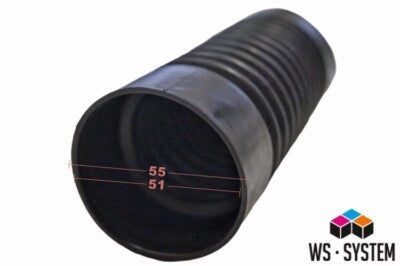 1 Stück Universal Faltenbalg Manschette Anhänger Boot L 92mm-68m Ø 52mm