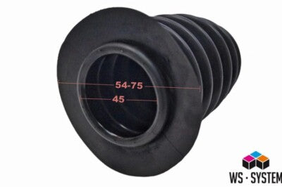 1 Stück Universal Faltenbalg Manschette Anhänger Boot L 50mm-106mm Ø 7mm-45mm