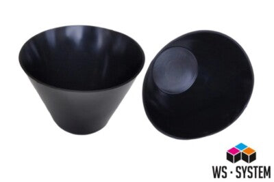 2 x Profi Hoch Gips Becher Schale Schüssel Gummibecher Anrührbecher Mischbecher