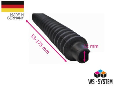 1 Stück Universal Faltenbalg Manschette Anhänger Boot L 128mm-53m Ø 20mm