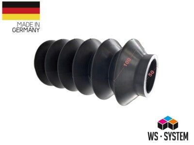 1 Stück Universal Faltenbalg Gummi Manschette Anhänger L 97mm-245mm Ø 44mm-48mm