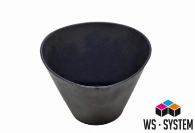 5 x Profi Hoch Gips Becher Schale Schüssel Gummibecher Anrührbecher Mischbecher