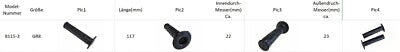 2 x Universal Classic Gummi Motorrad BMX Rolller Bike Lenker Griff 22mm *Neu*