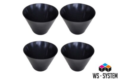 4 x Profi Hoch Gips Becher Schale Schüssel Gummibecher Anrührbecher Mischbecher