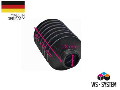 1 Stück Universal Faltenbalg Manschette Anhänger Boot L 120mm-40m Ø 70-83mm