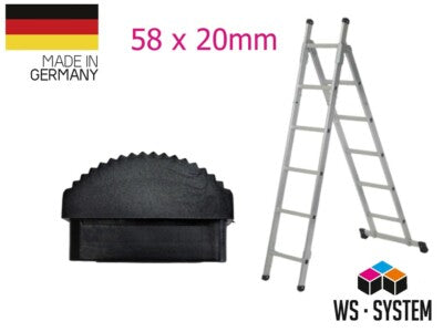 Leiter Gummifüße Fuß Leiterschuh Gummi Traversenfußkappe Ersatz Anti-Rutsch