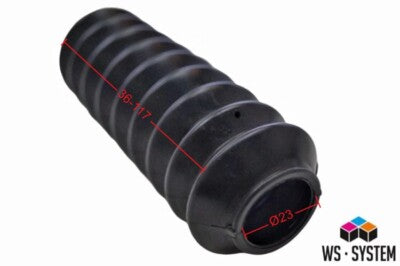 1 Stück Universal Faltenbalg Manschette Anhänger Boot L 117mm-36mm Ø 23-27mm