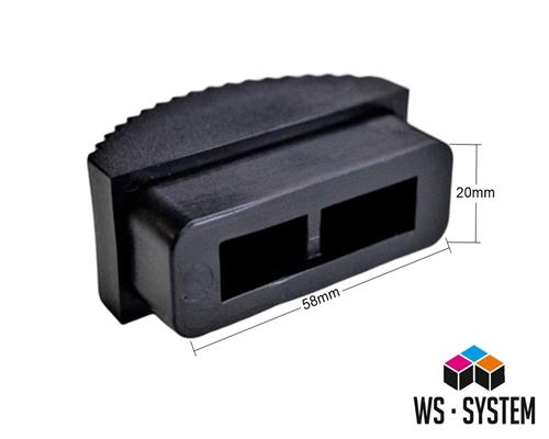 Leiter Gummi-Füße Fuß Gummi Traversenfußkappe Kappe Ersatz Anti-Rutsch Fuß