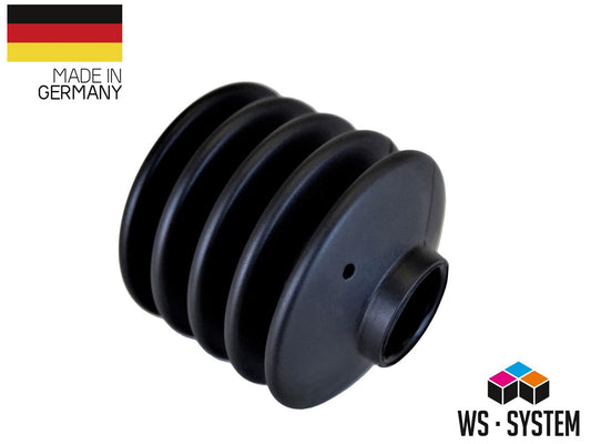 1 Stück Universal Faltenbalg Gummi Manschette Anhänger L 70-35 mm Ø 20mm / 30mm