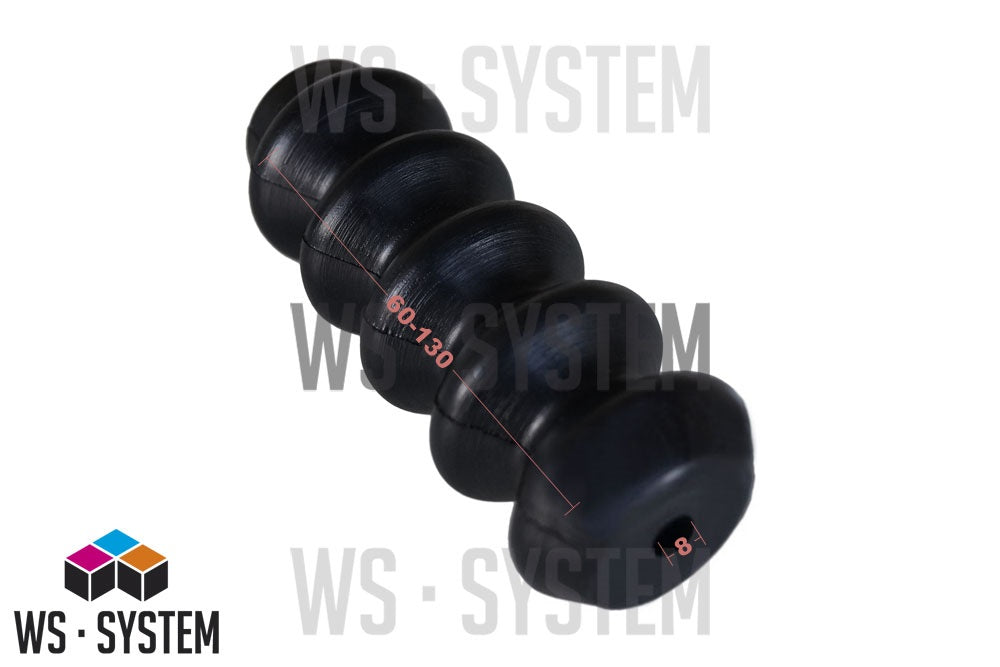 1 Stück Universal Faltenbalg Gummi Manschette Anhänger L 130mm-40mm Ø8mm/25mm