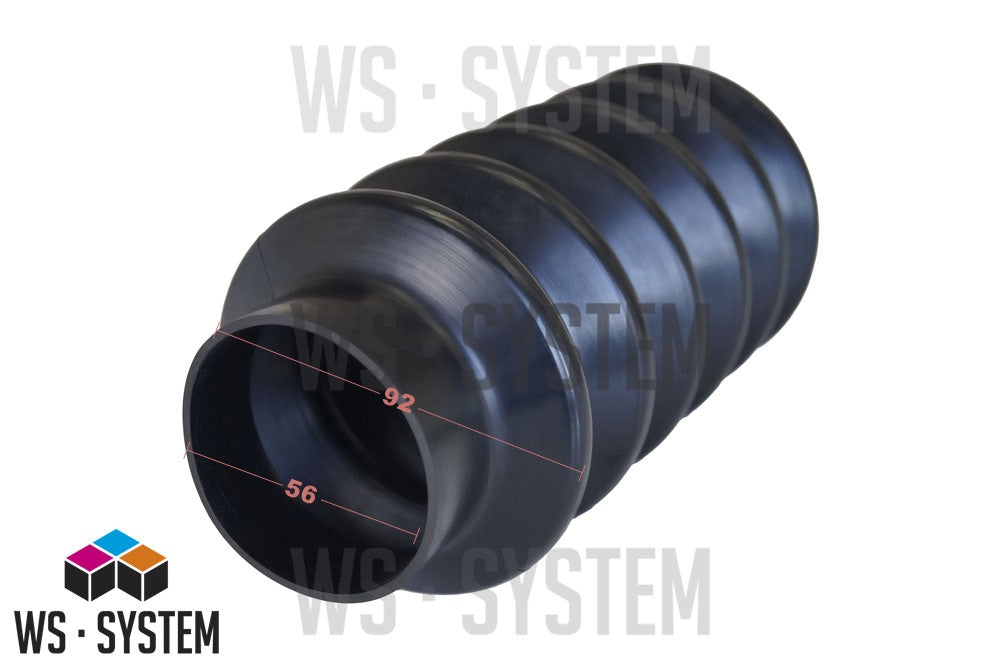 1 Stück Universal Faltenbalg Manschette Achsmanschette L 90mm-220mm Ø 56mm