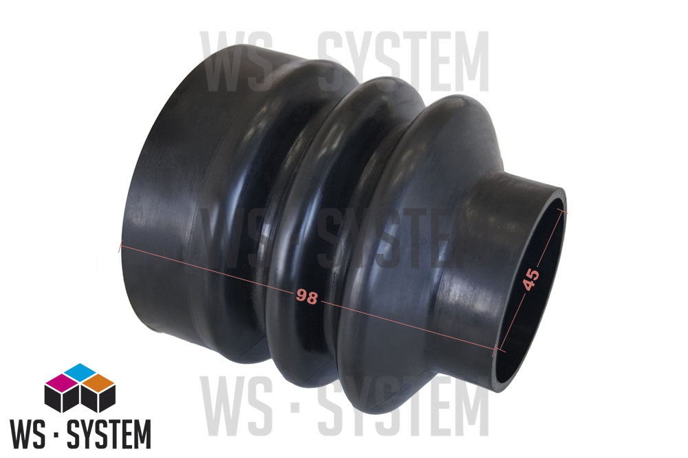 1 Stück Universal Faltenbalg Manschette Achsmanschette L 65mm-98mm Ø 45mm-77mm