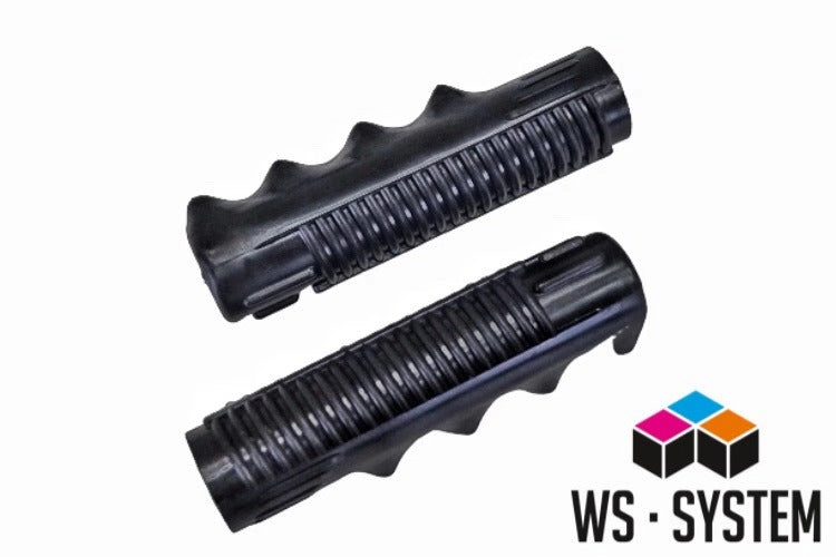 2 x Vitntage Schubkarrengriff Griff Schubkarre Sackkarre - 23mm Schwarz **Neu**