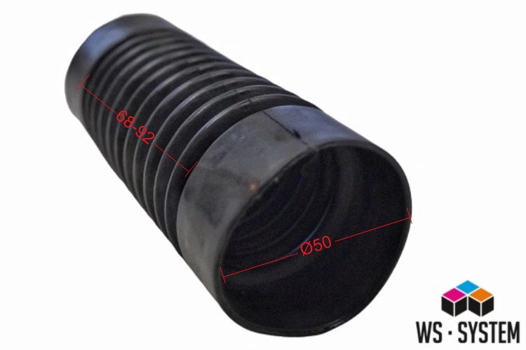 1 Stück Universal Faltenbalg Manschette Anhänger Boot L 150mm Ø 51mm