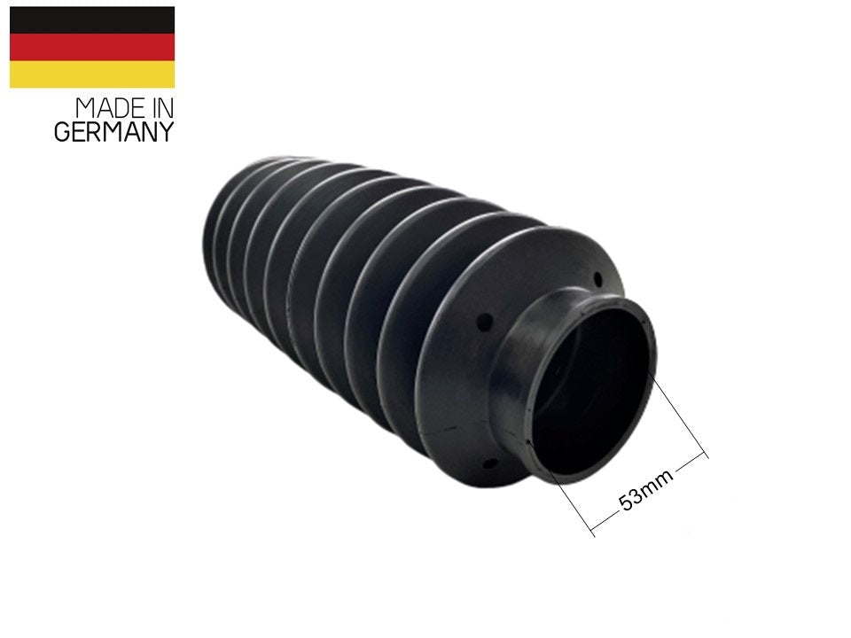 1 x Universal Faltenbalg Gummi Manschette Anhänger L 225mm-115mm Ø 19mm/53mm