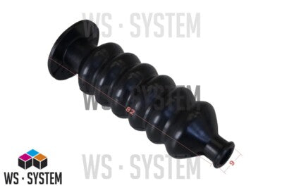 1 Stück Universal Faltenbalg Gummi Manschette Bellow  L 82mm Ø 9mm-12mm