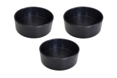 3 x Profi Flach Gips Becher Schale Schüssel Gummibecher Anrührbecher Mischbecher