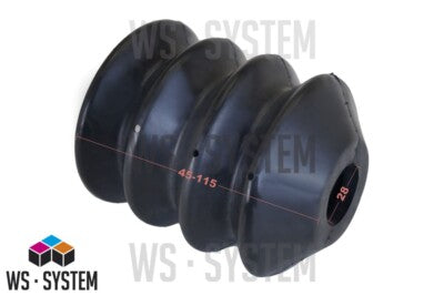 1 Stück Universal Faltenbalg Manschette Achsmanschette L 28mm-117mm Ø 50mm-27mm