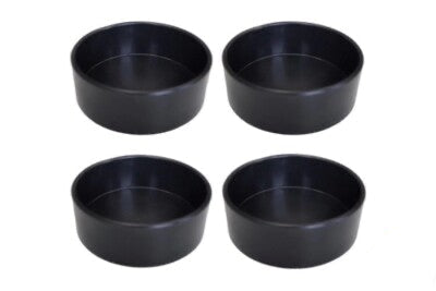 4 x Profi Flach Gips Becher Schale Schüssel Gummibecher Anrührbecher Mischbecher