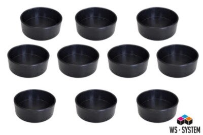 10 Profi Flach Gips Becher Schale Schüssel Gummibecher Anrührbecher Mischbecher