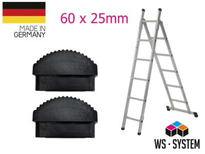 2 Stück Leiter Gummifüße Fuß Leiterschuh Gummi Traverse Kappe Anti-Rutsch Ersatz