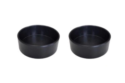 2 x Profi Flach Gips Becher Schale Schüssel Gummibecher Anrührbecher Mischbecher