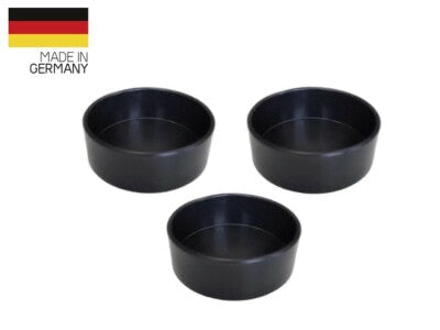 3 x Profi Flach Gips Becher Schale Schüssel Gummibecher Anrührbecher Mischbecher