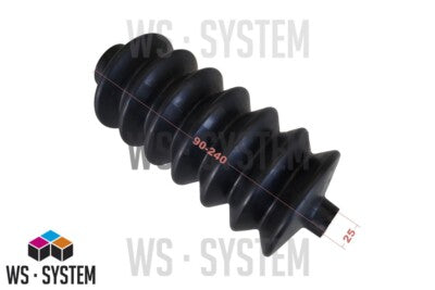 1 Stück Universal Faltenbalg Gummi Manschette Bellow L 64mm-220mm Ø 28mm-40mm