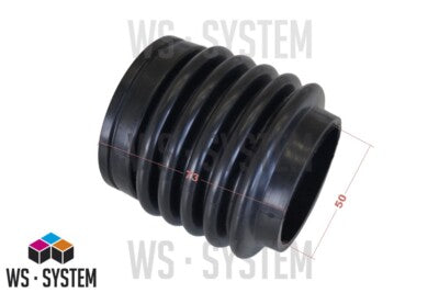 1 Stück Universal Faltenbalg Manschette Achsmanschette L 73mm Ø 50mm/55mm