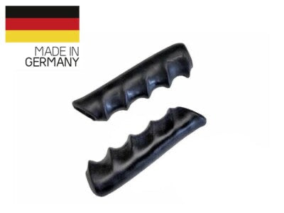 2 x Universal Fahrradgriff Vintage Lenker Griff Gummi 22mm Schwarz **Neu**