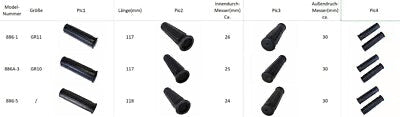 2 x Universal wheelbarrow handle grips also for hand truck - 25mm Black * New *