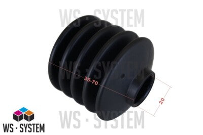 1 Stück Universal Faltenbalg Gummi Manschette Anhänger L 22mm-57mm Ø 22mm