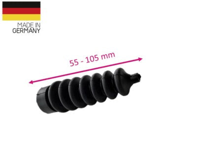 1 Stück Universal Faltenbalg Gummi Manschette Anhänger L 55mm-105mm Ø 4mm-19mm