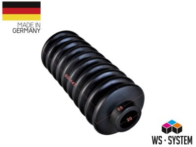 1 Stück Universal Faltenbalg Gummi Manschette Balg L 60mm-147mm Ø 20mm-27mm