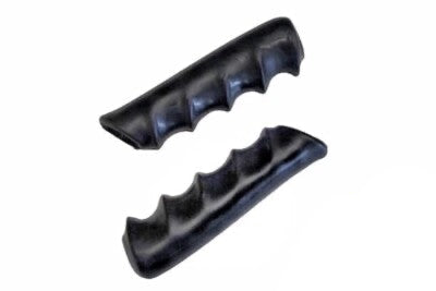 2 x Universal Fahrradgriff Vintage Lenker Griff Gummi 22mm Schwarz **Neu**