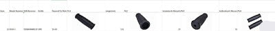 2 x Universal Schubkarrengriff Griff Schubkarre Sackkarre - 23mm Schwarz **Neu**