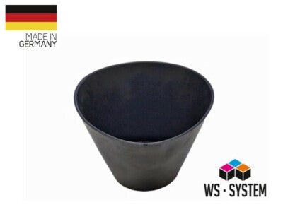 Profi Gipsbecher hoch Ø130mm Anrührbecher Mischbecher Malerspachtel Gummibecher