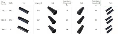 2 x Universal wheelbarrow handle grips also for hand truck - 24mm Black * New *