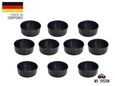 10 Profi Flach Gips Becher Schale Schüssel Gummibecher Anrührbecher Mischbecher