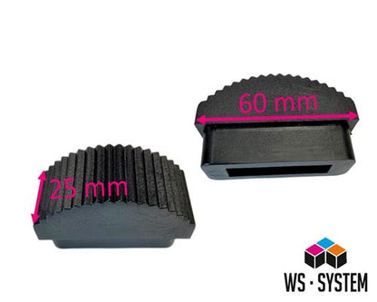 4 Stk Leiter Gummi-Füße Fuß Gummi Traversenfußkappe Kappe Ersatz Anti-Rutsch