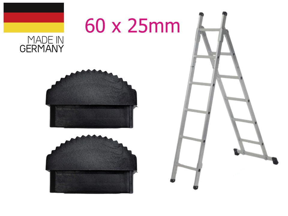 2 Stk Leiter Gummi-Füße Fuß Gummi Traversenfußkappe Kappe Ersatz Anti-Rutsch