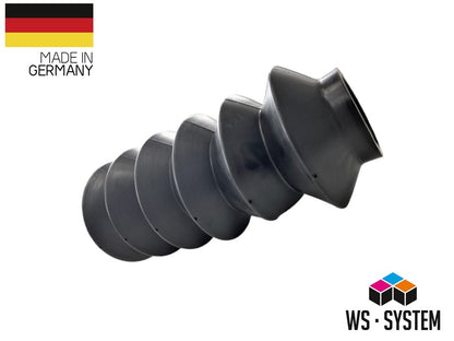 1 Stück Universal Faltenbalg Gummi Manschette Anhänger L 97mm-245mm  Ø 44mm-48