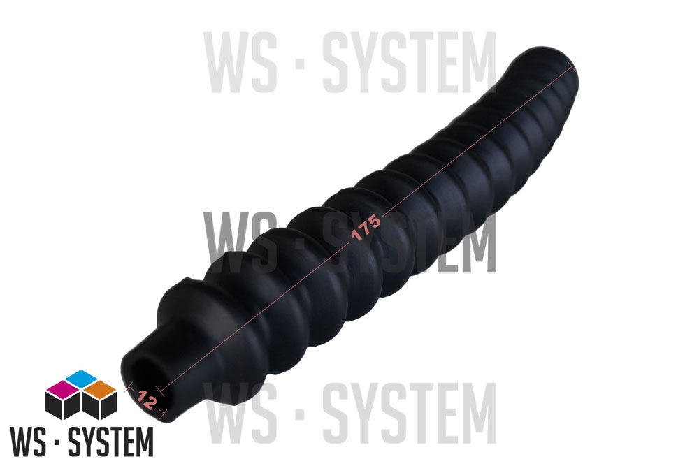 1 Stück Universal Faltenbalg Gummi Manschette Anhänger L 235mm Ø 5mm / Ø 14mm