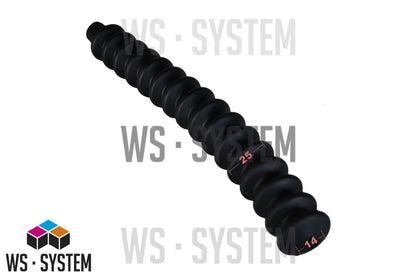 1 Stück Universal Faltenbalg Gummi Manschette Anhänger L 235mm Ø 5mm / Ø 14mm